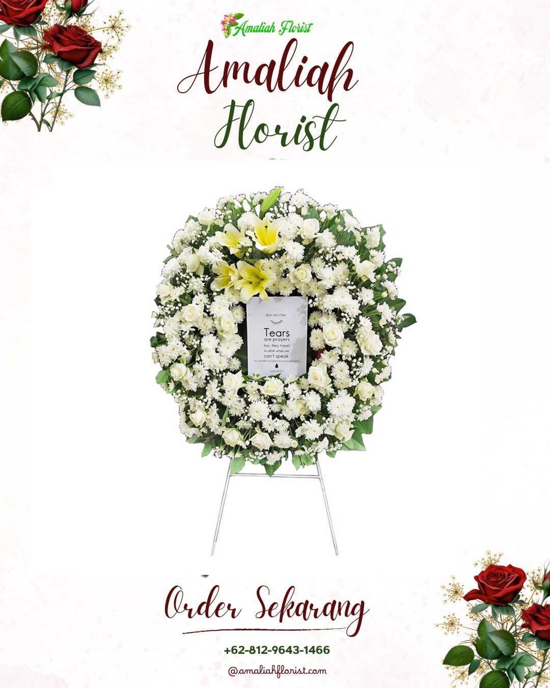 Krans Bunga Duka Kedokan Bunder